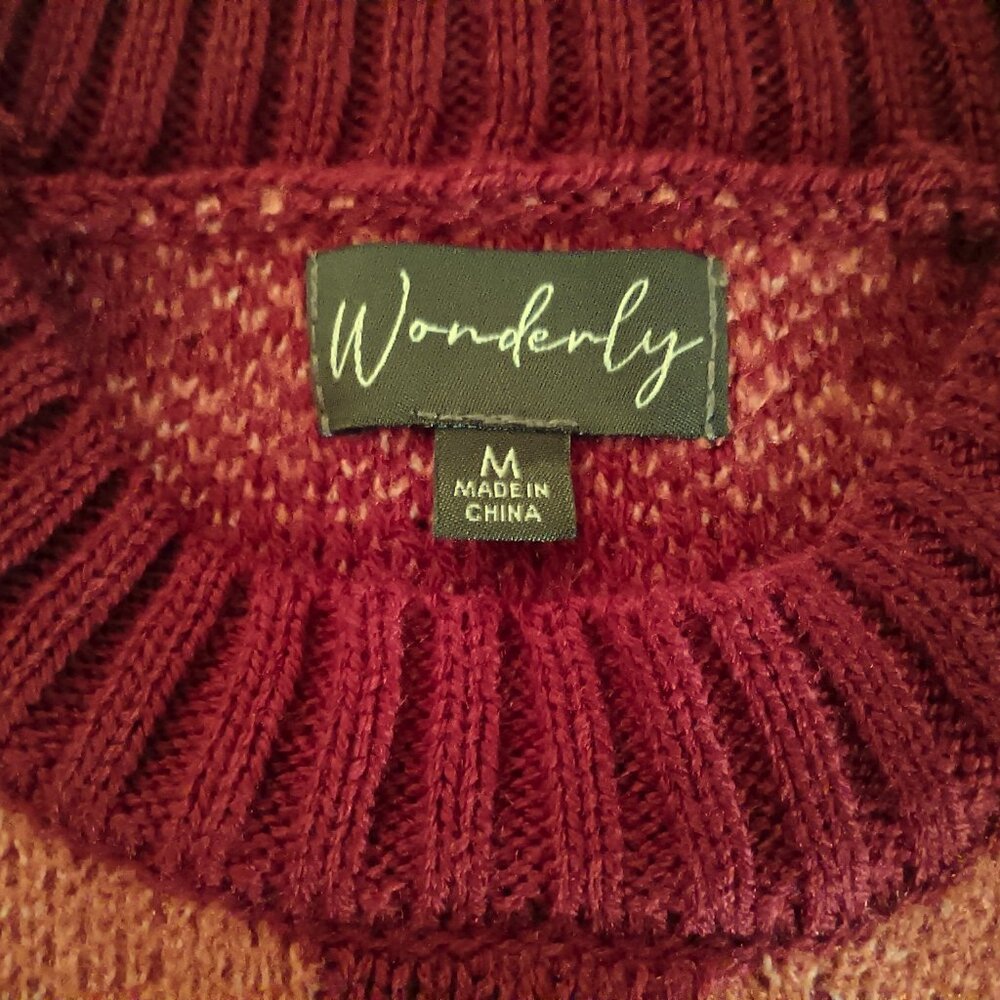 Wonderly Empire Adore Texture Crewneck Sweater, size M (NWOT) - Picture 3 of 3